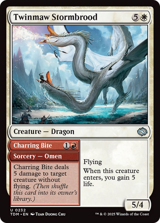 Twinmaw Stormbrood // Charring Bite (232) - Tarkir: Dragonstorm