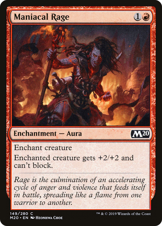 Maniacal Rage [Core Set 2020]