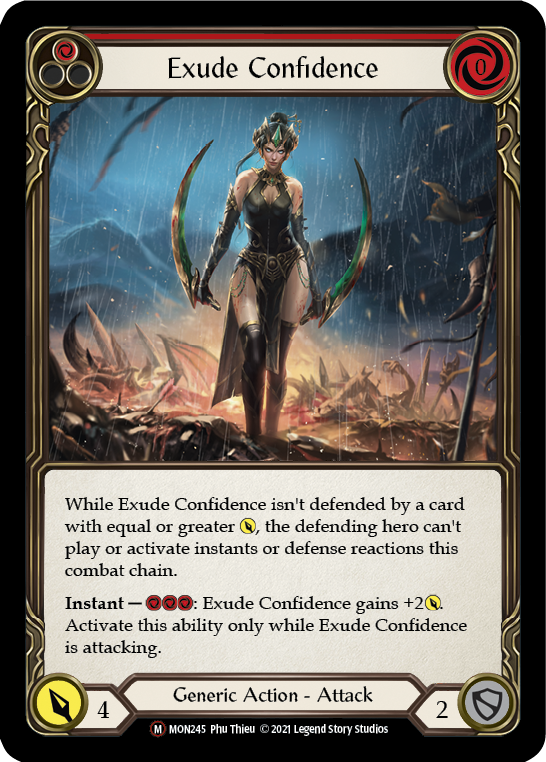 Exude Confidence Unlimited Edition Rainbow Foil (MON245) - Monarch | Silver Goblin