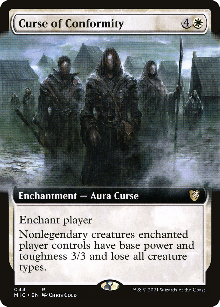 Curse of Conformity (Extended Art) [Innistrad: Midnight Hunt Commander] | Silver Goblin