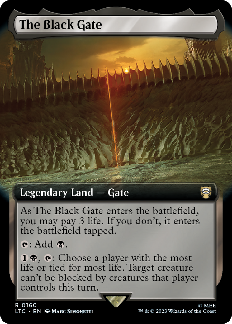 The Black Gate (Extended Art) [The Lord of the Rings: Tales of Middle-Earth Commander] | Silver Goblin