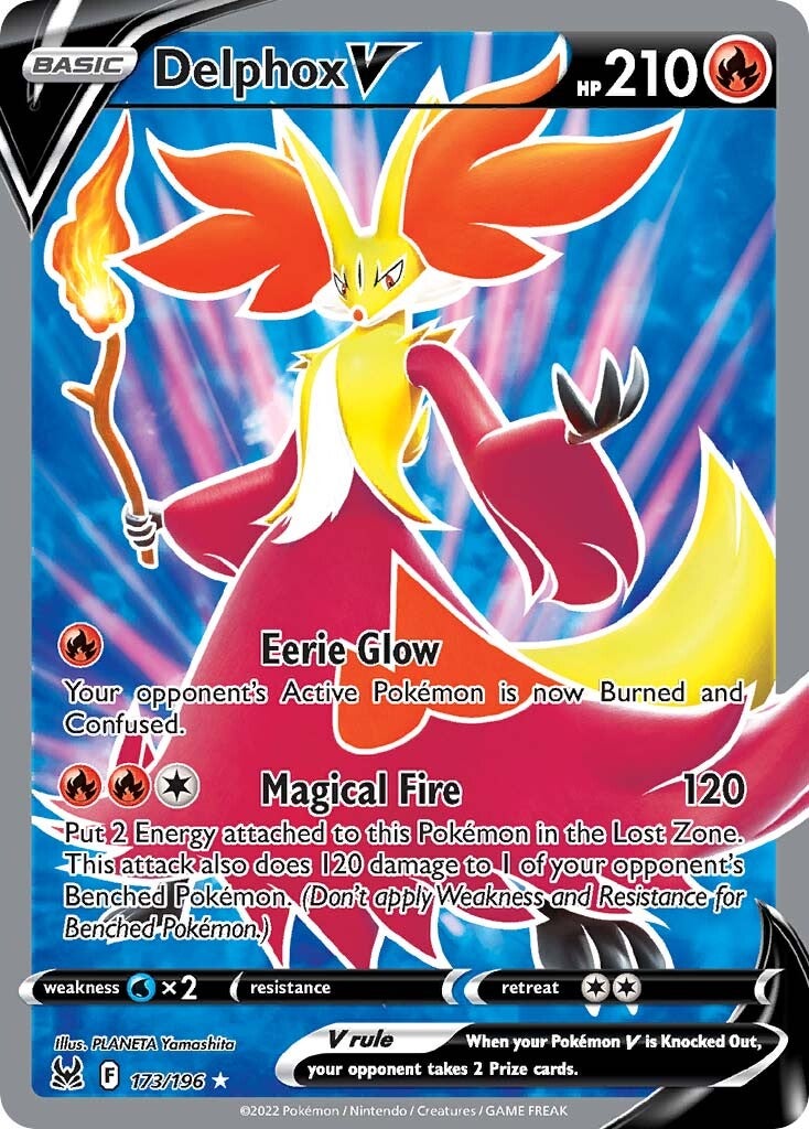 Delphox V (173/196) [Sword & Shield: Lost Origin] | Silver Goblin