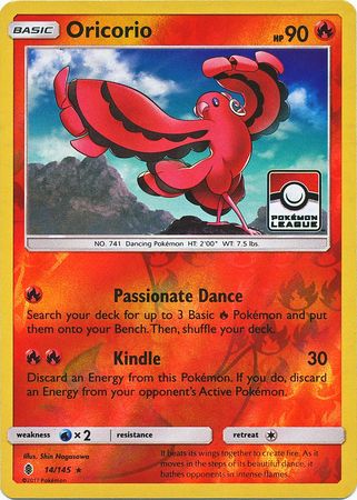 Oricorio (14/145) (League Promo) [Sun & Moon: Guardians Rising] | Silver Goblin