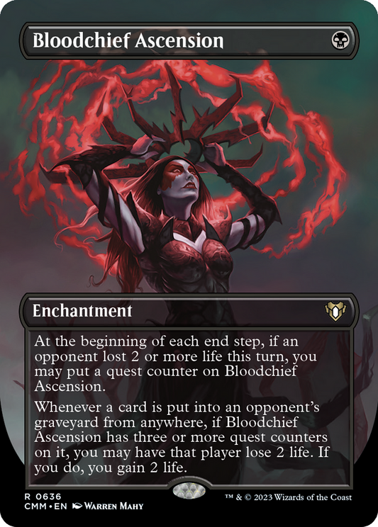Bloodchief Ascension (Borderless Alternate Art) [Commander Masters] Foil
