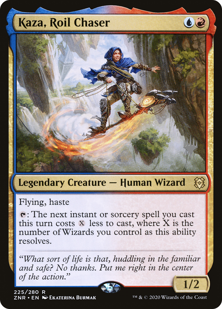 Kaza, Roil Chaser (Promo Pack) [Zendikar Rising Promos] | Silver Goblin