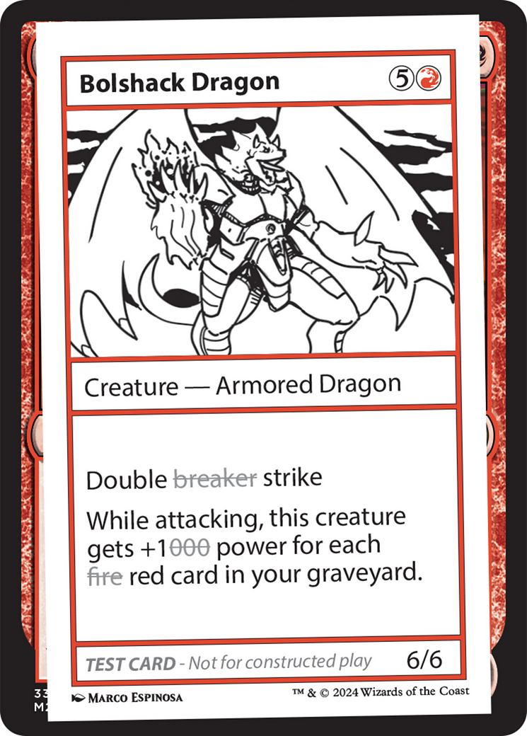 Bolshack Dragon [Mystery Booster 2 Playtest Cards] | Silver Goblin