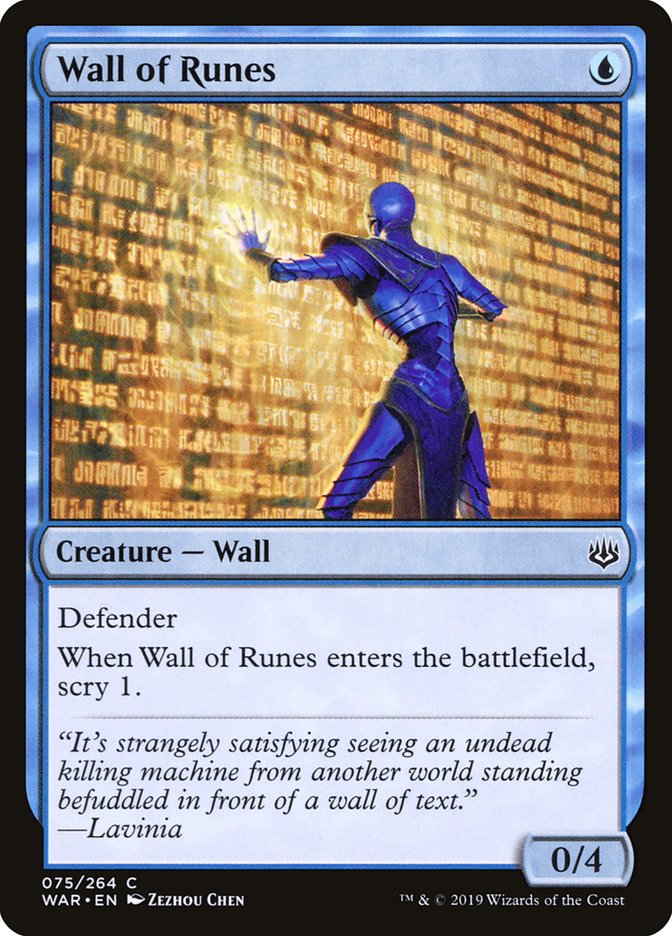 Wall of Runes [War of the Spark] | Silver Goblin