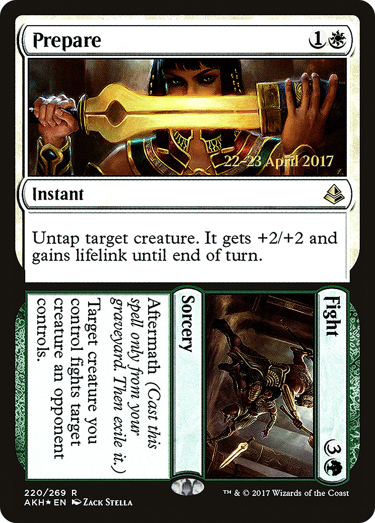 Prepare // Fight [Amonkhet Prerelease Promos] | Silver Goblin