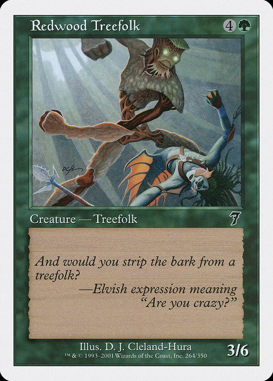 Redwood Treefolk [Seventh Edition] Foil