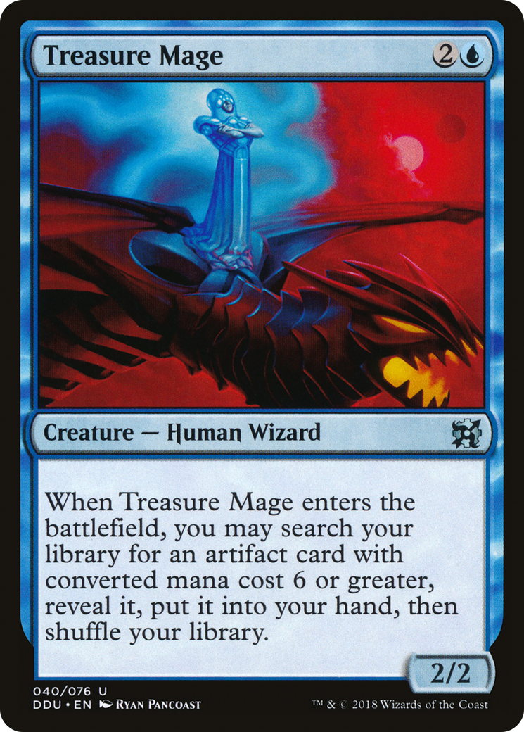 Treasure Mage [Duel Decks: Elves vs. Inventors] | Silver Goblin