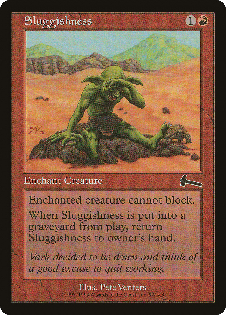 Sluggishness [Urza's Legacy] Foil