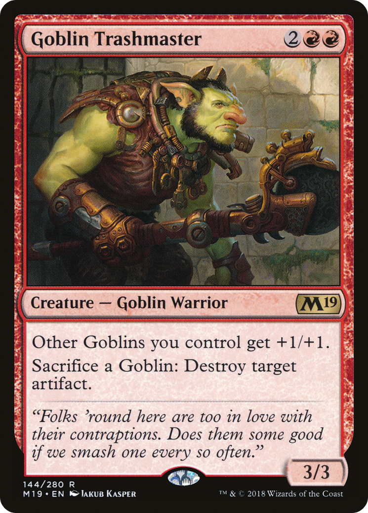 Goblin Trashmaster [Core Set 2019] | Silver Goblin