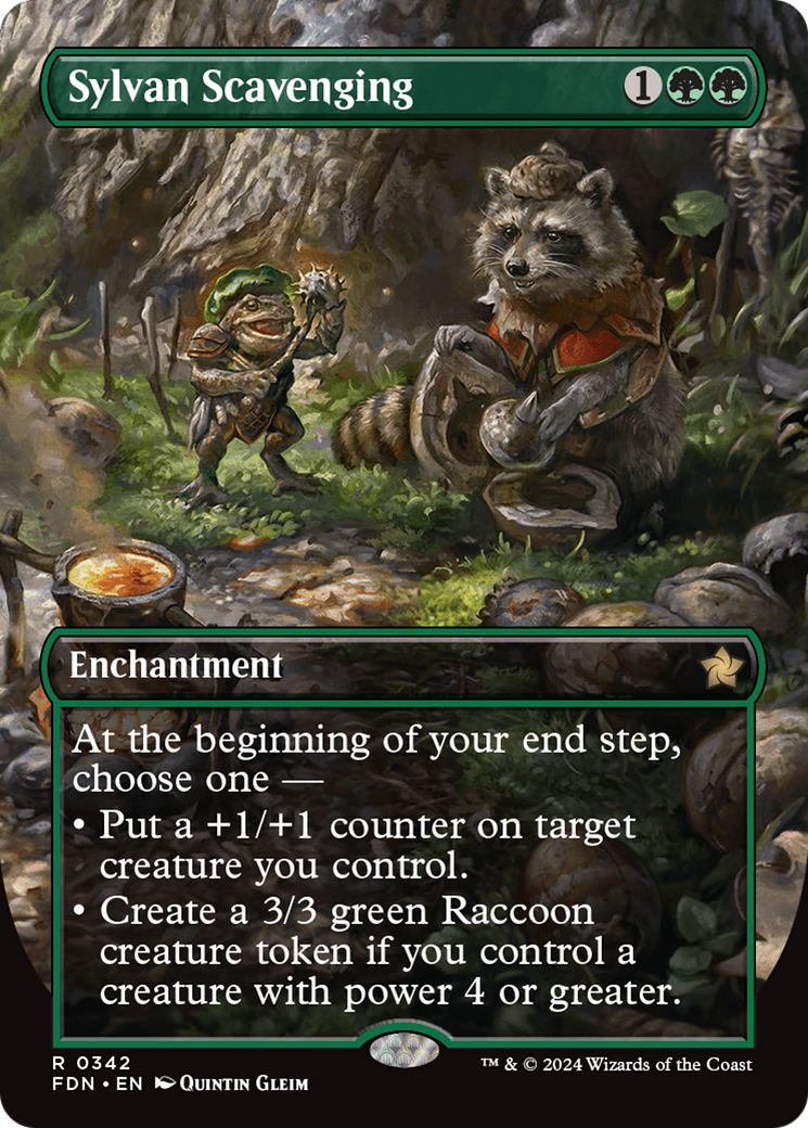Sylvan Scavenging (Borderless) [Foundations] Foil