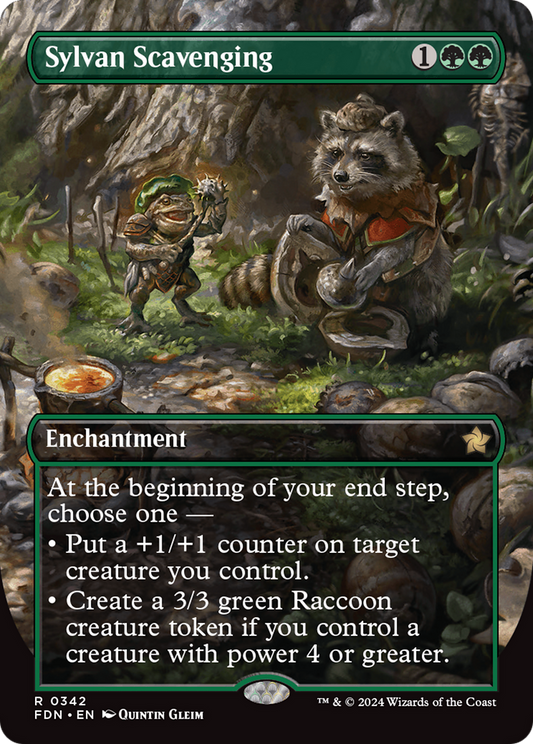 Sylvan Scavenging (Borderless) [Foundations] Foil