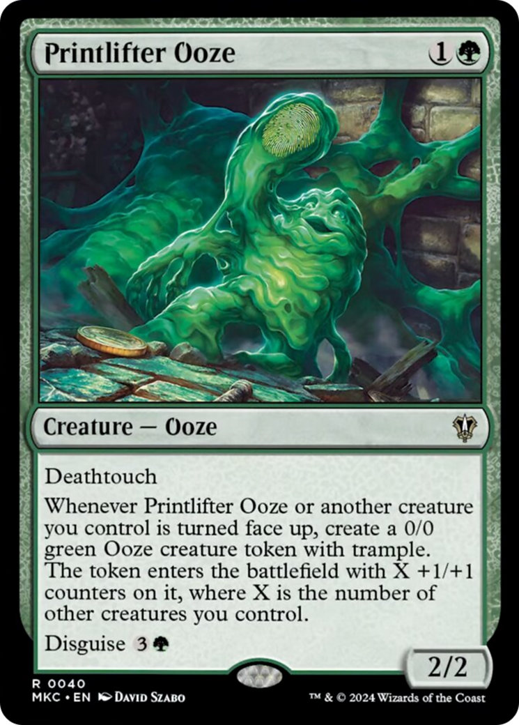 Printlifter Ooze [Murders at Karlov Manor Commander] | Silver Goblin