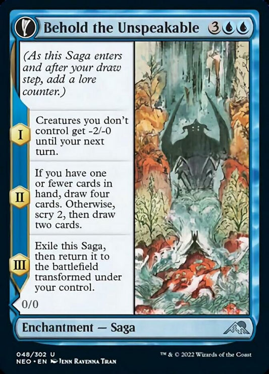 Behold the Unspeakable // Vision of the Unspeakable [Kamigawa: Neon Dynasty] Foil