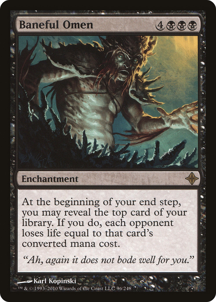 Baneful Omen [Rise of the Eldrazi] Foil