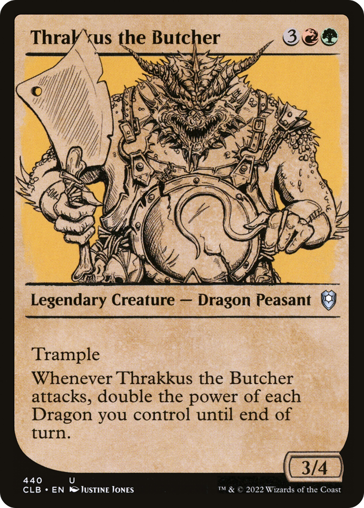 Thrakkus the Butcher (Showcase) [Commander Legends: Battle for Baldur's Gate] | Silver Goblin