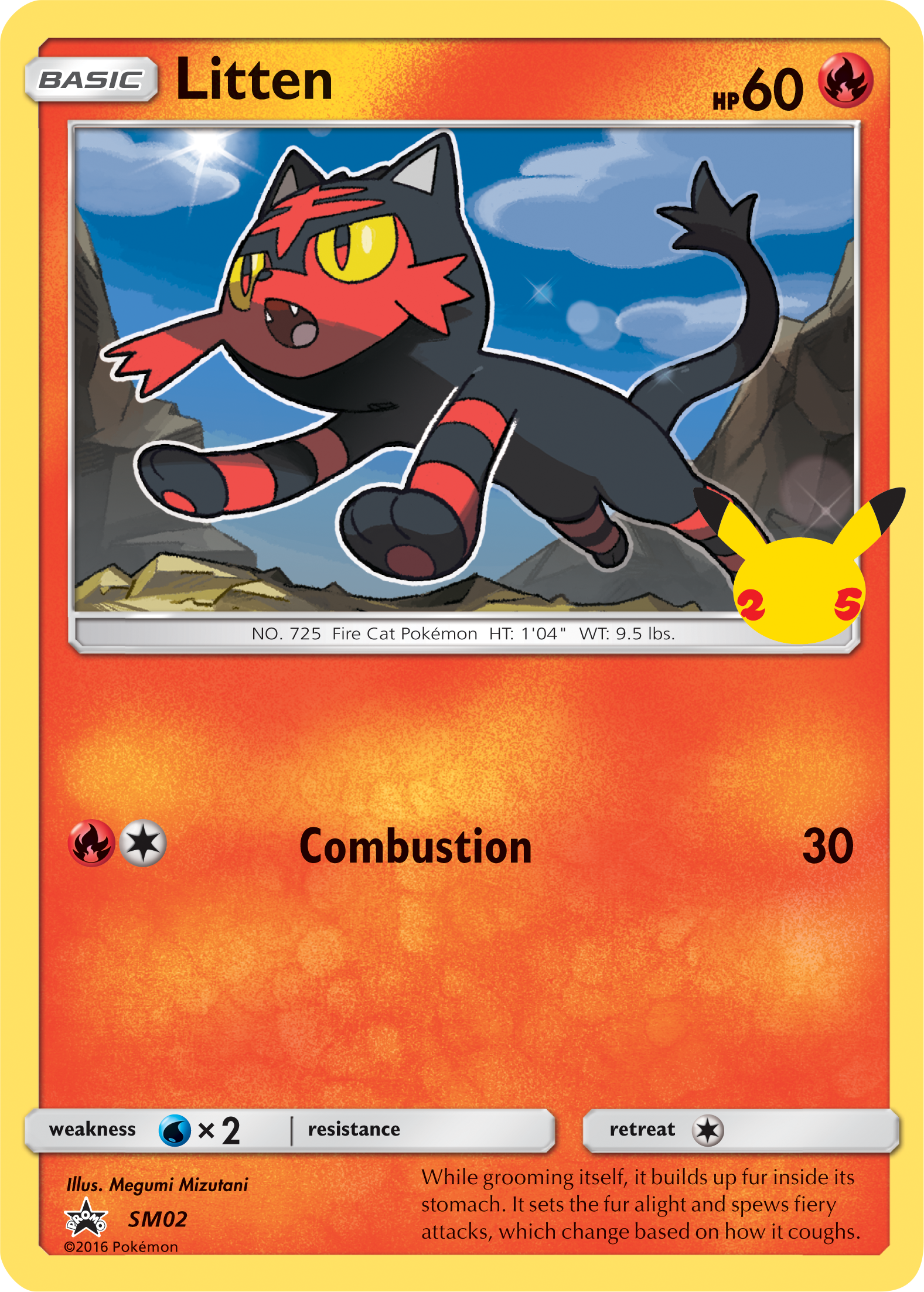 Litten (SM02) (Jumbo Card) [First Partner Pack] | Silver Goblin