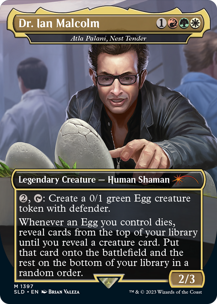 Dr. Ian Malcolm - Atla Palani, Nest Tender [Secret Lair Drop Series] | Silver Goblin