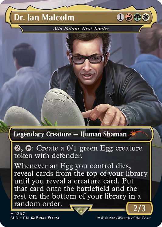 Dr. Ian Malcolm - Atla Palani, Nest Tender [Secret Lair Drop Series]