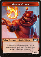 Demon // Goblin Wizard Double-Sided Token [Core Set 2021 Tokens] | Silver Goblin