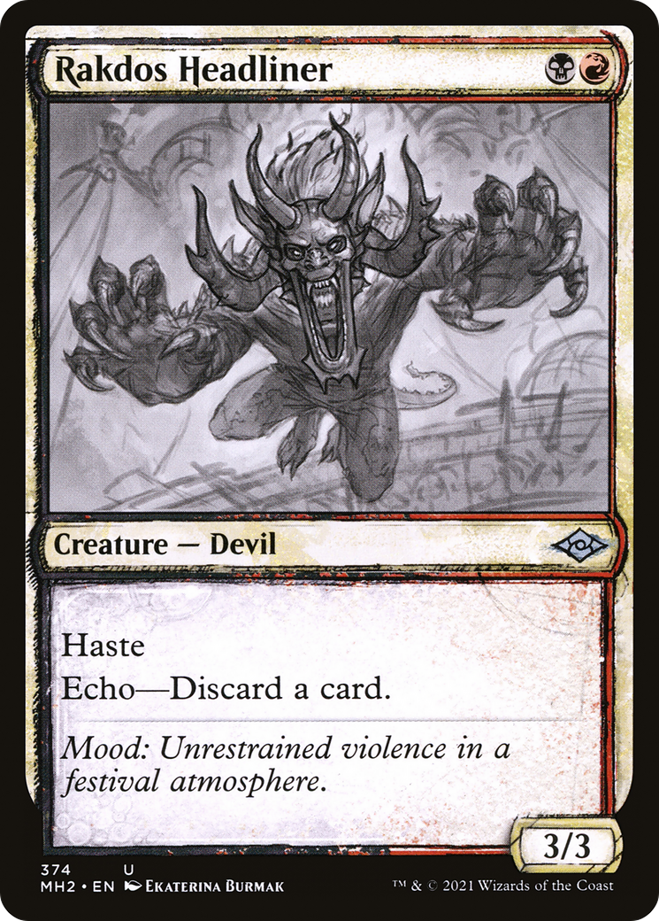 Rakdos Headliner (Sketch) [Modern Horizons 2] | Silver Goblin