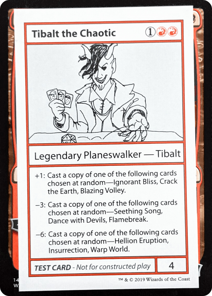 Tibalt the Chaotic (2021 Edition) [Mystery Booster Playtest Cards]
