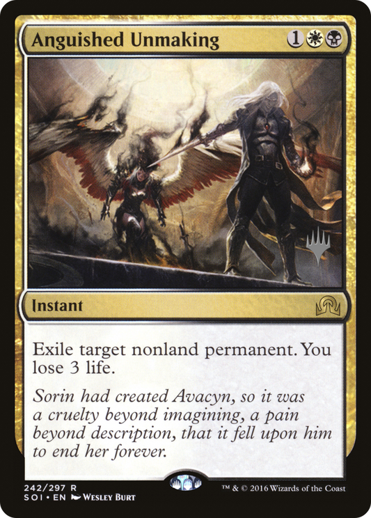 Anguished Unmaking (Promo Pack) [Shadows over Innistrad Promos] Foil