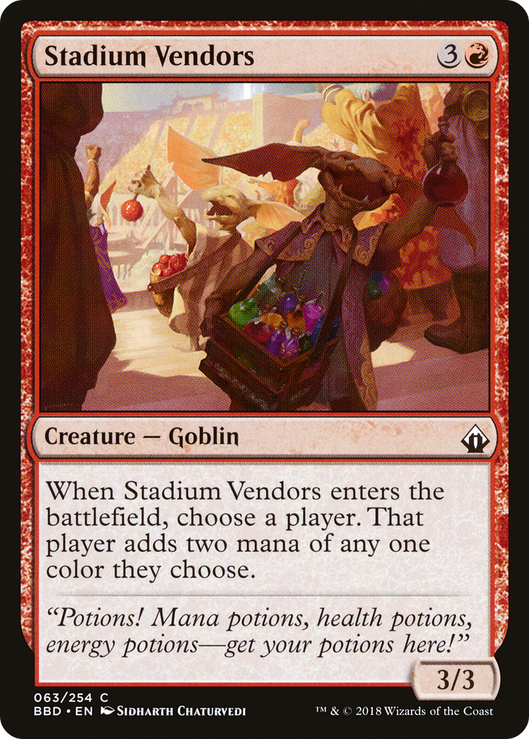 Stadium Vendors [Battlebond] | Silver Goblin