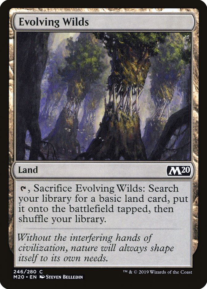 Evolving Wilds [Core Set 2020] | Silver Goblin