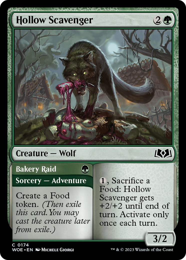 Hollow Scavenger // Bakery Raid [Wilds of Eldraine] | Silver Goblin