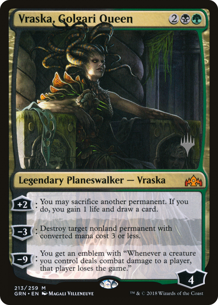 Vraska, Golgari Queen (Promo Pack) [Guilds of Ravnica Promos] | Silver Goblin