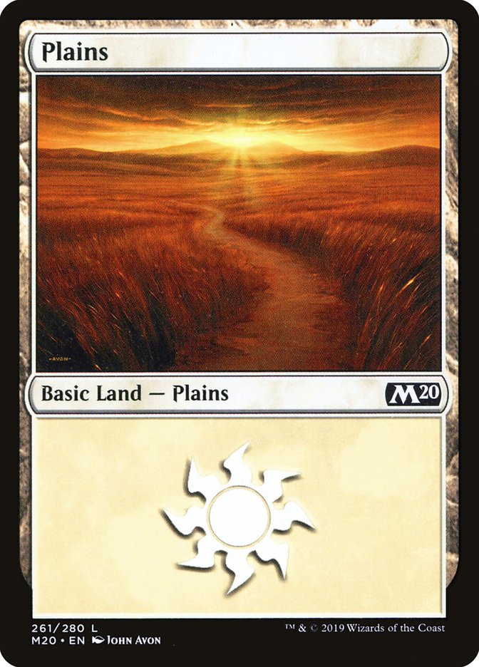 Plains (261) [Core Set 2020] | Silver Goblin