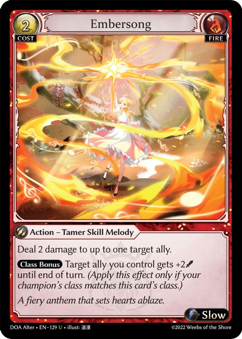 Embersong (129) [Dawn of Ashes: Alter Edition] Foil