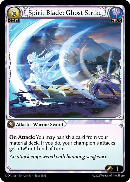 Spirit Blade: Ghost Strike (254) [Dawn of Ashes: 1st Edition] Foil
