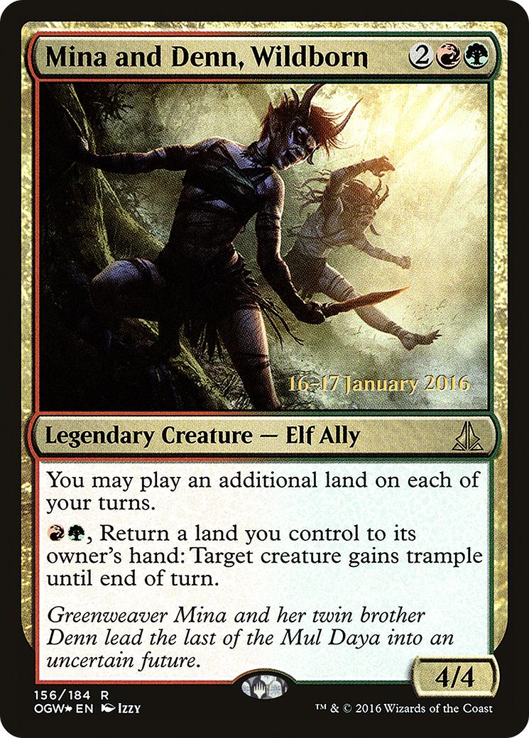 Mina and Denn, Wildborn [Oath of the Gatewatch Prerelease Promos] | Silver Goblin