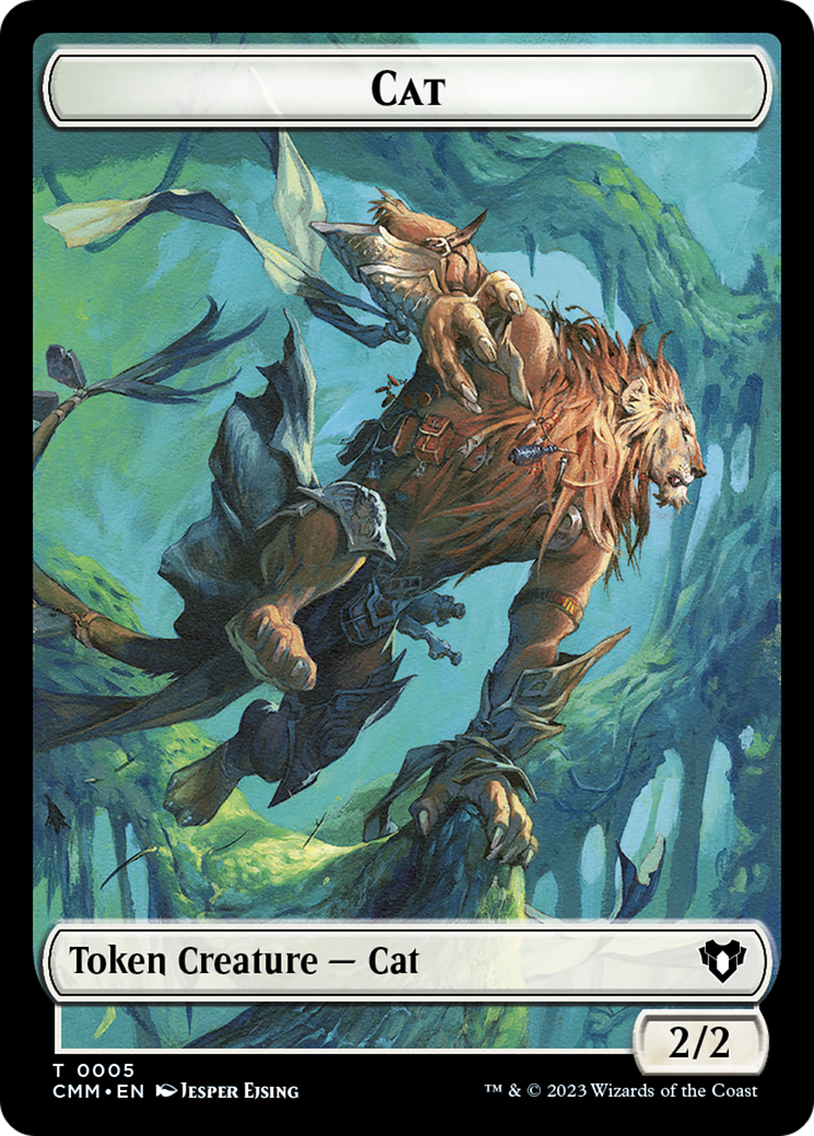 Treasure // Cat (0005) Double-Sided Token [Commander Masters Tokens] | Silver Goblin