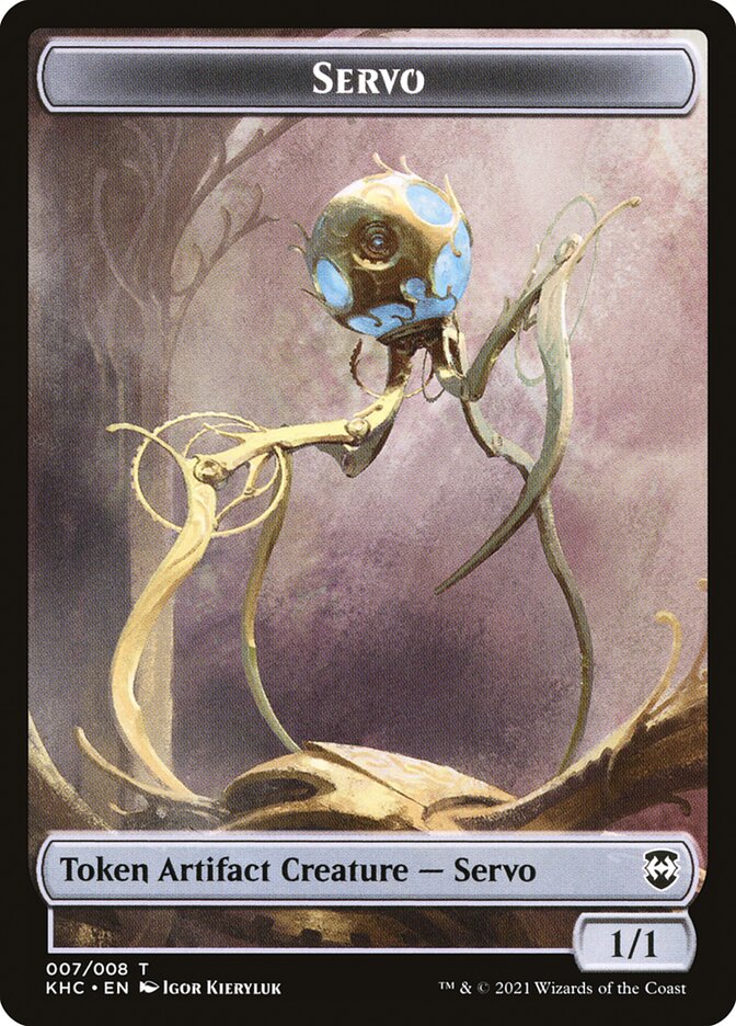 Elf Warrior // Servo Double-Sided Token [Kaldheim Commander Tokens] | Silver Goblin