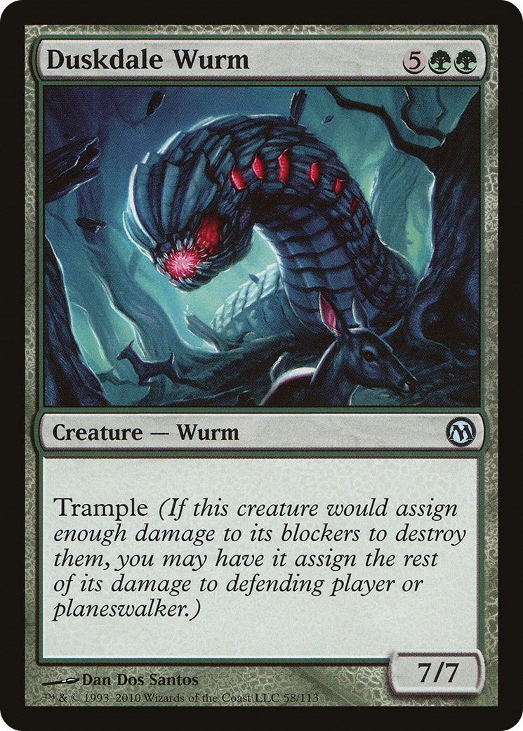 Duskdale Wurm [Duels of the Planeswalkers] | Silver Goblin