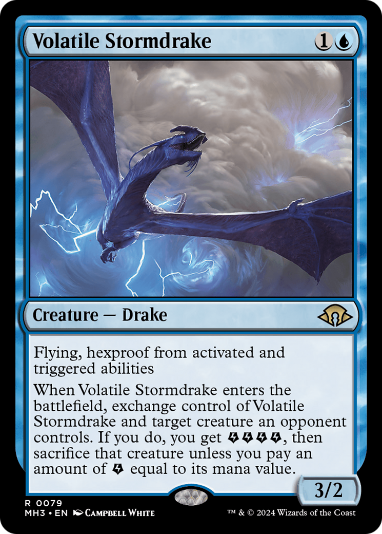 Volatile Stormdrake [Modern Horizons 3] | Silver Goblin