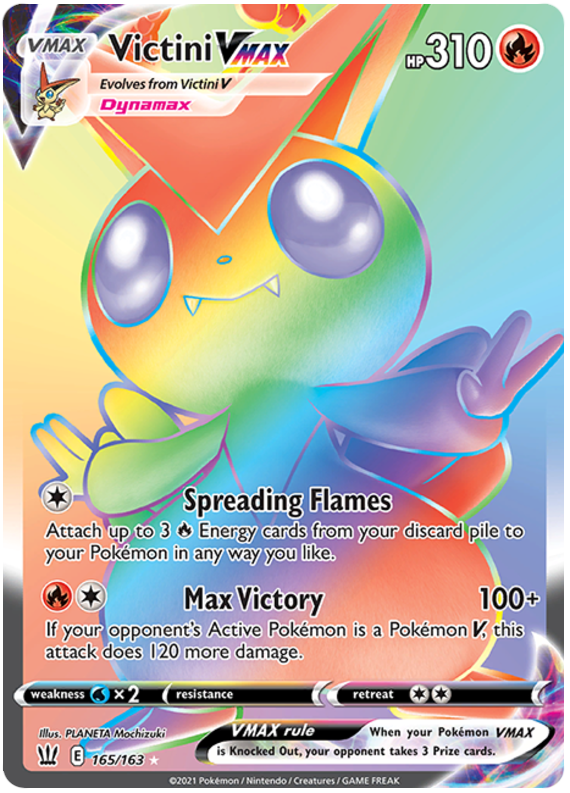 Victini VMAX (165/163) [Sword & Shield: Battle Styles] | Silver Goblin