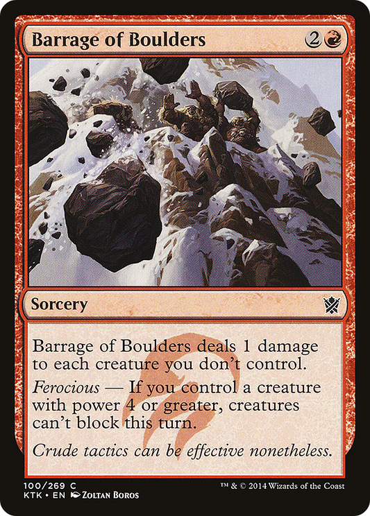 Barrage of Boulders [Khans of Tarkir] Foil