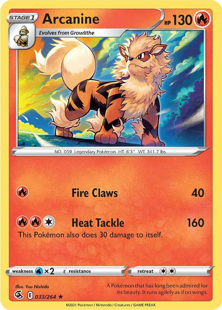 Arcanine (033/264) [Sword & Shield: Fusion Strike] | Silver Goblin