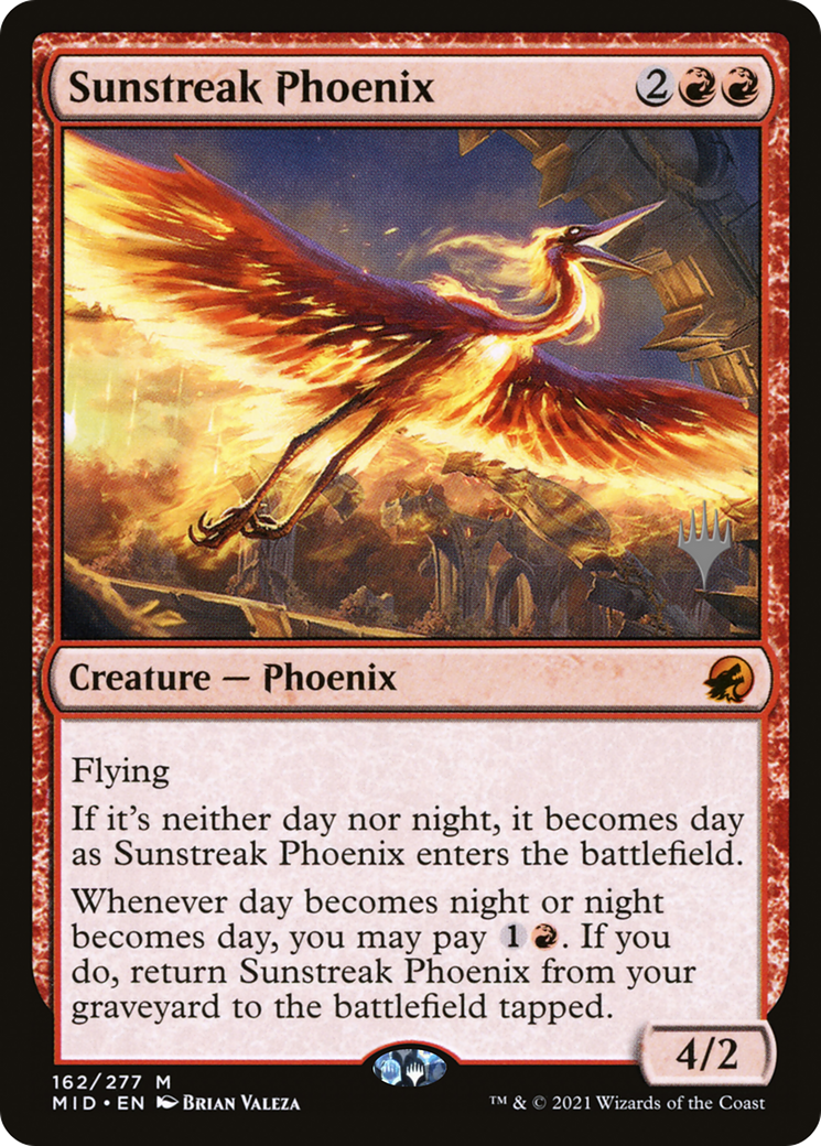 Sunstreak Phoenix (Promo Pack) [Innistrad: Midnight Hunt Promos] | Silver Goblin