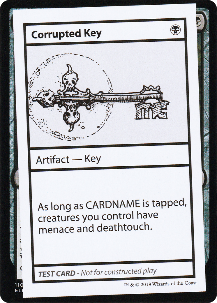 Corrupted Key (2021 Edition) [Mystery Booster Playtest Cards]