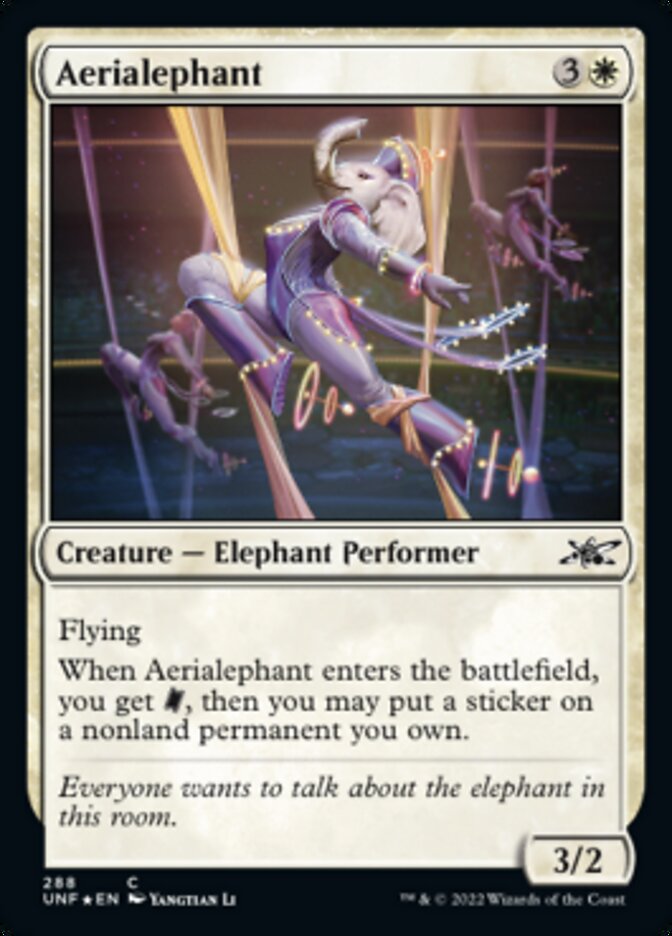 Aerialephant (Galaxy Foil) [Unfinity] | Silver Goblin