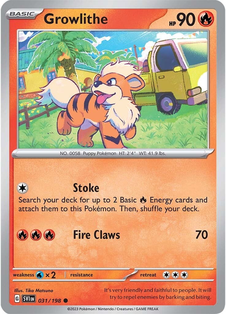 Growlithe (031/198) [Scarlet & Violet: Base Set] | Silver Goblin