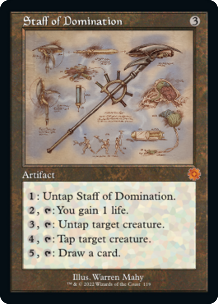 Staff of Domination (Retro Schematic) [The Brothers' War Retro Artifacts] | Silver Goblin