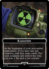 Radiation // Treasure (018) Double-Sided Token [Fallout Tokens] | Silver Goblin